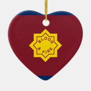 Standard Of The Salvation Army, religious flag Ceramic Ornament