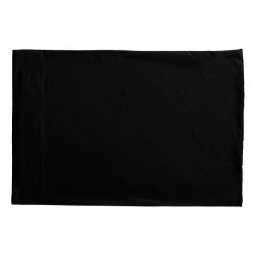 Standard Pair of Black Pillowcase