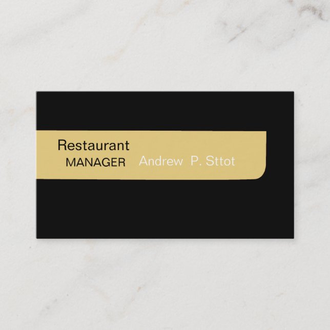 Standard Plain Design Marketing Menstyle Business Card (Front)