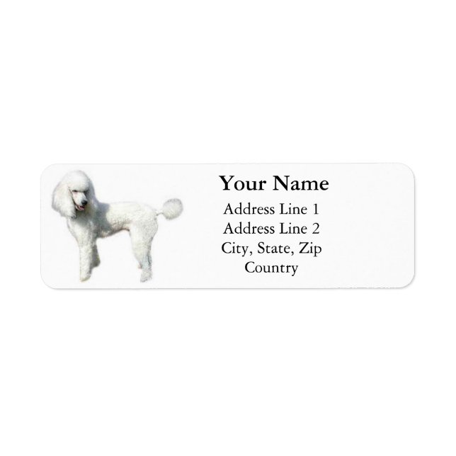 Standard Poodle Address Labels (Front)
