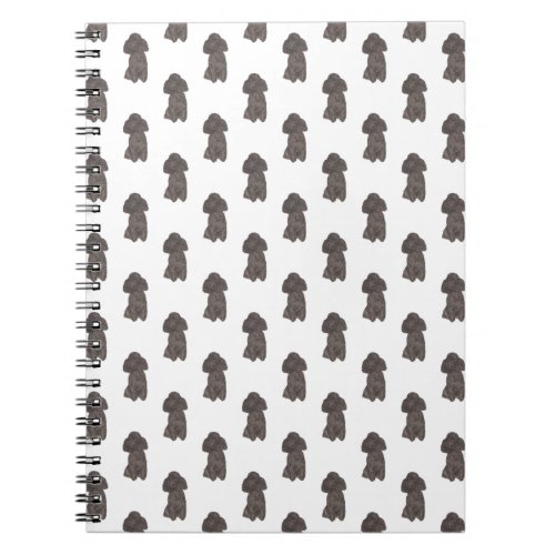 Standard Poodle Black Notebook