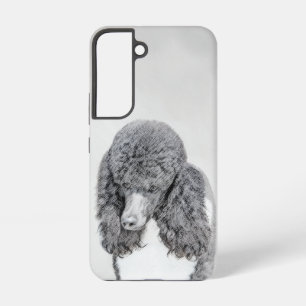 Standard Poodle Black Parti Painting - Dog Art Samsung Galaxy S22 Case