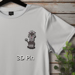 Standard Poodle Black Pet Cutout Pin<br><div class="desc">Cute,  black standard Poodle with pink ribbons on ears.  Adorable eyes and pink tongue out.



Graphic by:  Lori@SaltTownStudio.</div>