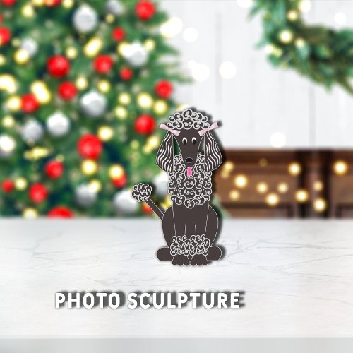 Standard Poodle Black Pet Ornament