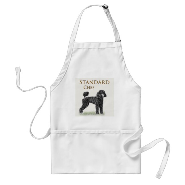 Standard Poodle Chef Adult Apron (Front)