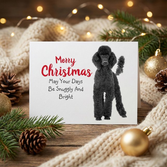 Standard Poodle Christmas Card (Standard Poodle Christmas Card)