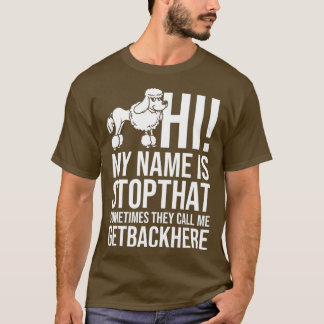 Standard Poodle Dog Puppies Owner Lover _17 T-Shirt