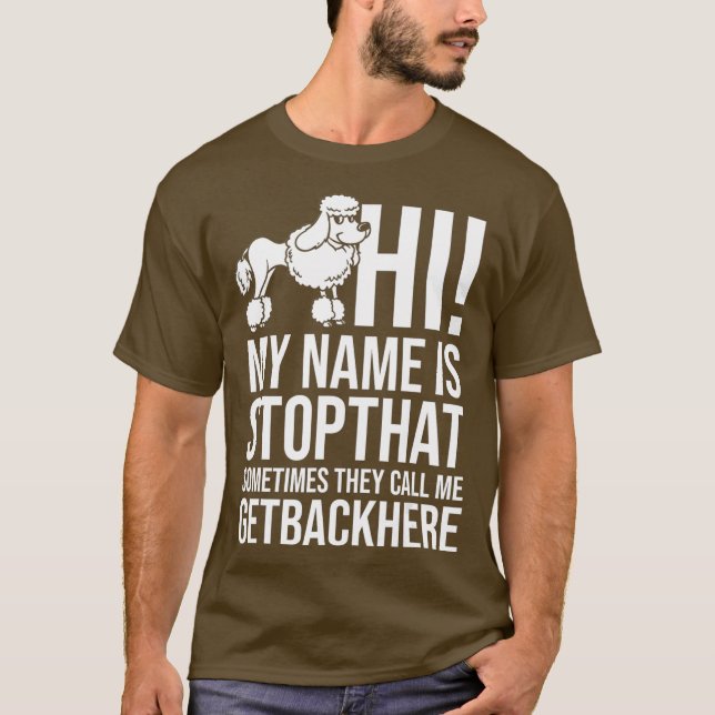 Standard Poodle Dog Puppies Owner Lover _17 T-Shirt (Front)