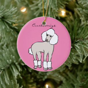 Standard Poodle Dog Thunder_Cove Ceramic Ornament