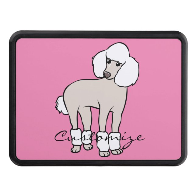 Standard Poodle Dog Thunder_Cove Hitch Cover (Front)