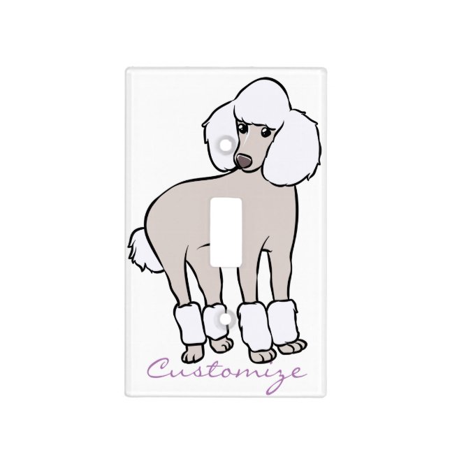 Standard Poodle Dog Thunder_Cove Light Switch Cover (Front)
