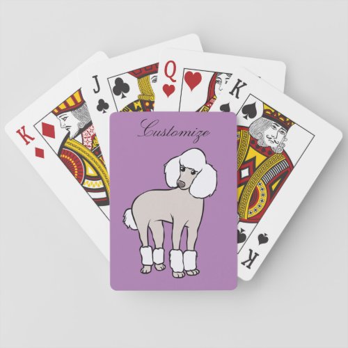 Standard Poodle Dog Thunder_Cove Playing Cards