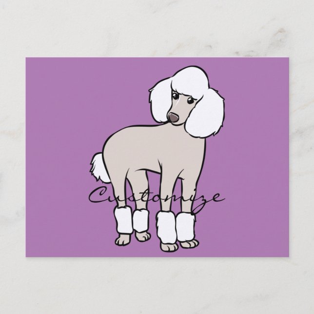 Standard Poodle Dog Thunder_Cove Postcard (Front)