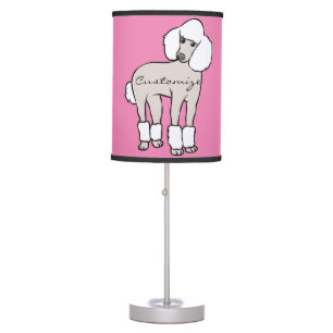 Standard Poodle Dog Thunder_Cove Table Lamp