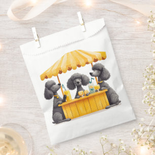 Standard Poodle Dogs Running A Lemonade Stand Favor Bag