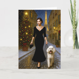 Standard Poodle Holiday Card
