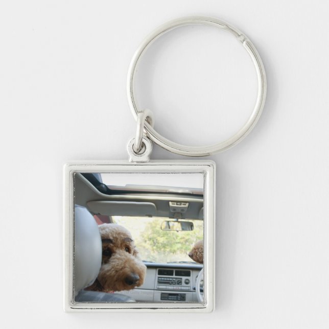 standard poodle keychain (Front)