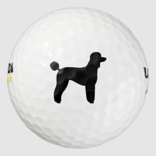 Standard Poodle Silhouette Golf Balls