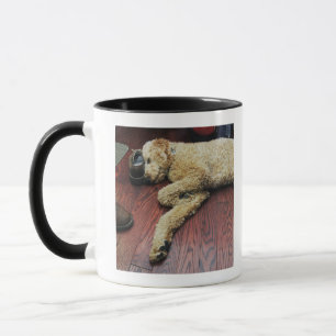 Standard Poodle Sleeping on Floor Mug