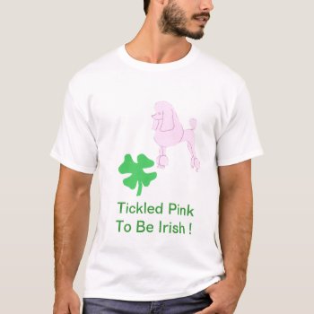 Standard Poodle St. Patrick's Day T-shirt by walkandbark at Zazzle