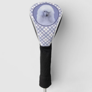 Standard Poodle White Painting - Original Dog Art Golf Head Cover