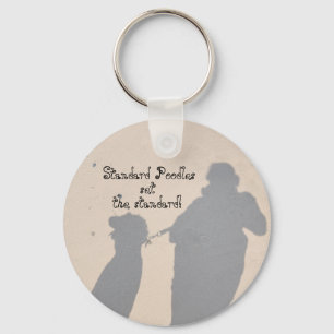 Standard Poodles Set The Standards Keychain