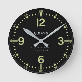 Standard Retro U.S. Army Aircraft Clock