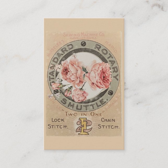 Standard Rotary Smuttle Spring Vintage Business Card (Front)