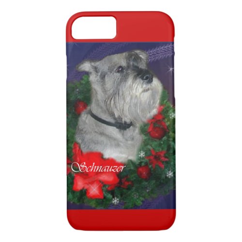 Standard Schnauzer Christmas iPhone 87 Case