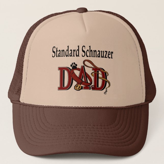 Standard Schnauzer Dad Gifts Trucker Hat