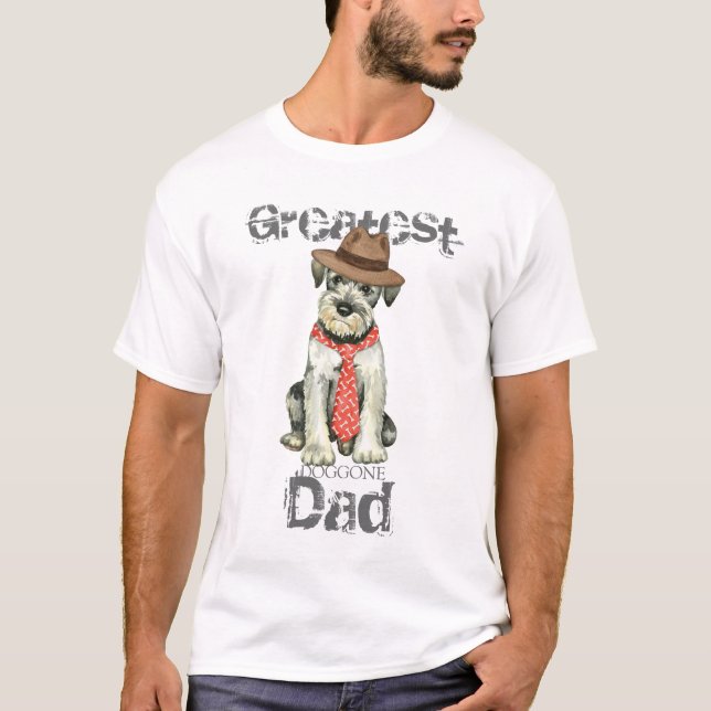 Standard Schnauzer Dad T-Shirt (Front)