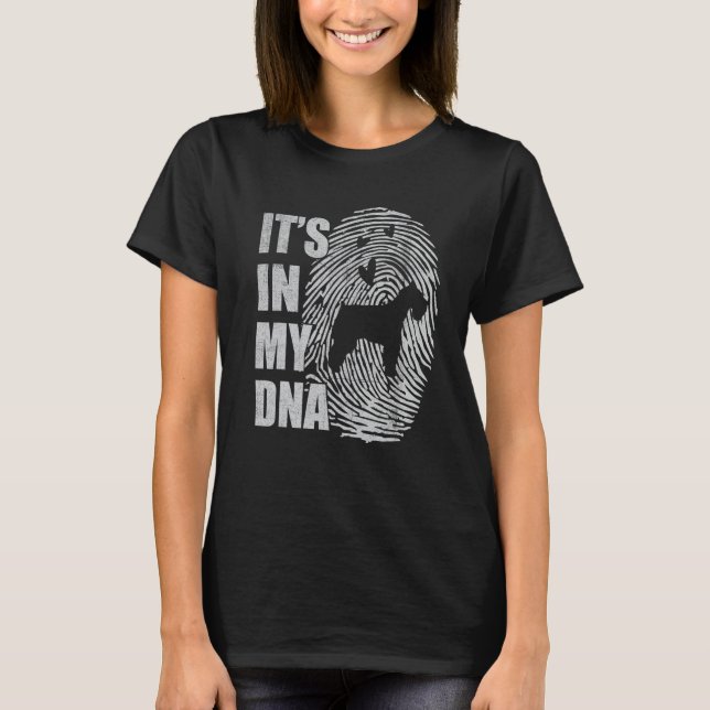 Standard Schnauzer DNA Dog Mom Dad Dog T-Shirt (Front)