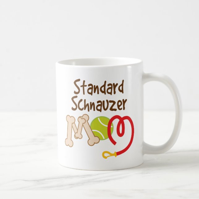 Standard Schnauzer Dog Breed Mom Gift Coffee Mug (Right)