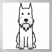 Standard Schnauzer Dog Cartoon Poster | Zazzle