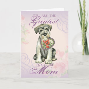 Standard Schnauzer Heart Mom Card