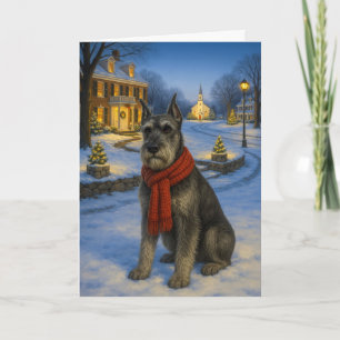 Standard Schnauzer Holiday Card