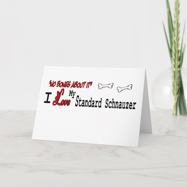 Standard Schnauzer (I Love) Greeting Card (Front)