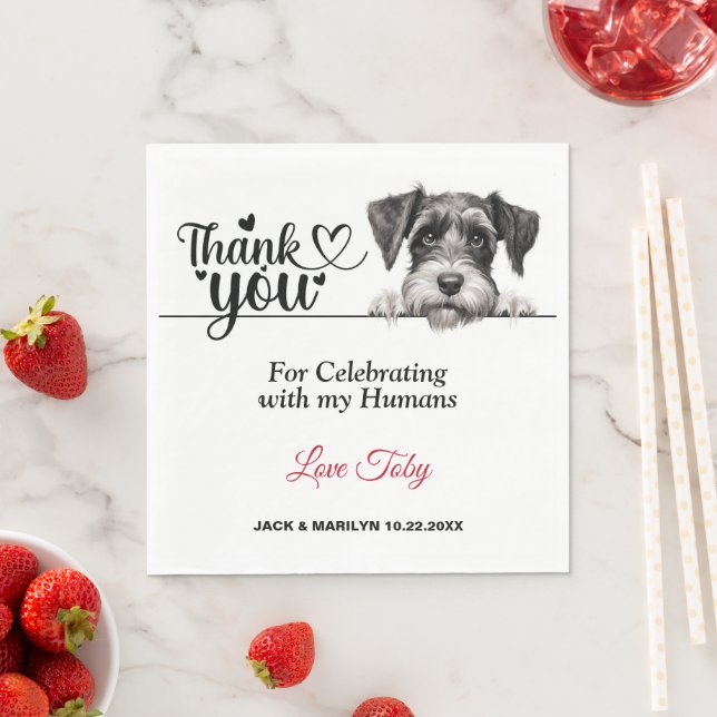 Standard Schnauzer Paper Napkins (Insitu)