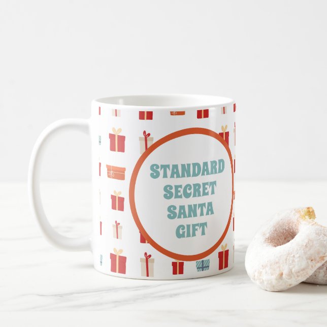 Standard Secret Santa Gift Coffee Mug (With Donut)