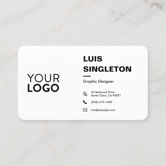Standard Semi-Gloss Business Card (Front)