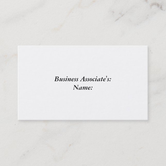 standard signature uv matte business card (Front)