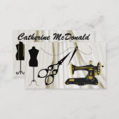 Standard Size Sewing / Fashion / Seamstress Business Card (Front/Back)