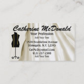 Standard Size Sewing / Fashion / Seamstress Business Card (Back)