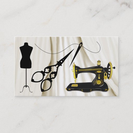 Customizable Standard Size Sewing / Fashion / Seamstress Business Cards