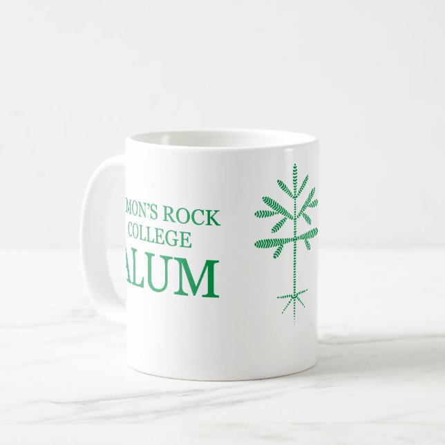 Standard Size "SRC Alum" Mug with Green Sapling (Front Left)