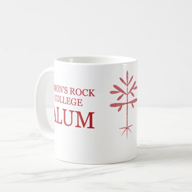 Standard size "SRC Alum" Mug with Red Sapling (Front Left)