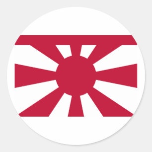 Standard Vice Admiral Imperial Japanese Navy, Japa Classic Round Sticker