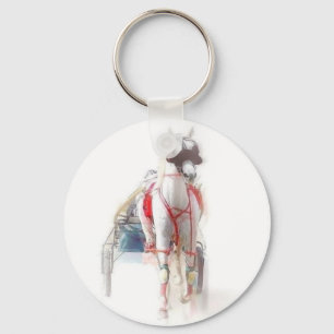 Standardbred Horse Keychain