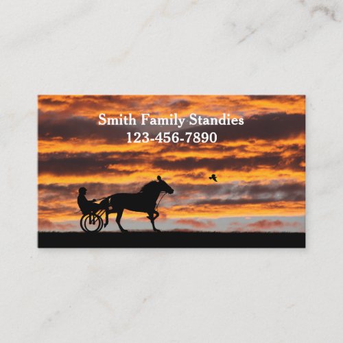 Standardbred Trotting Racehorse Business Cards