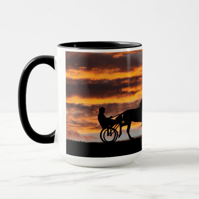 Standardbred Trotting Racehorse Coffee Mug (Left)